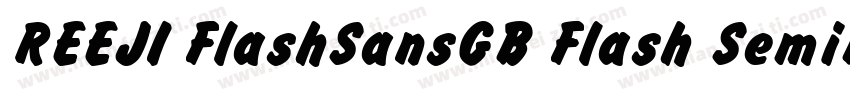 REEJI FlashSansGB Flash SemiBold字体转换